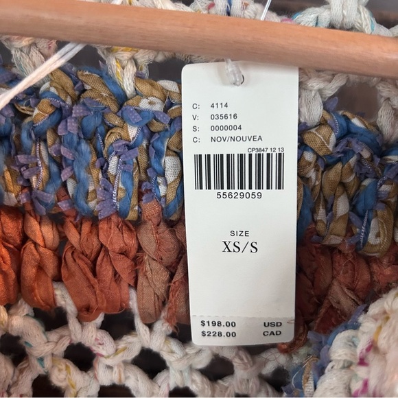 Size XS/S Anthropologie Mia Hand-Knit Cropped Cardigan NWT Rare - Picture 4 of 11